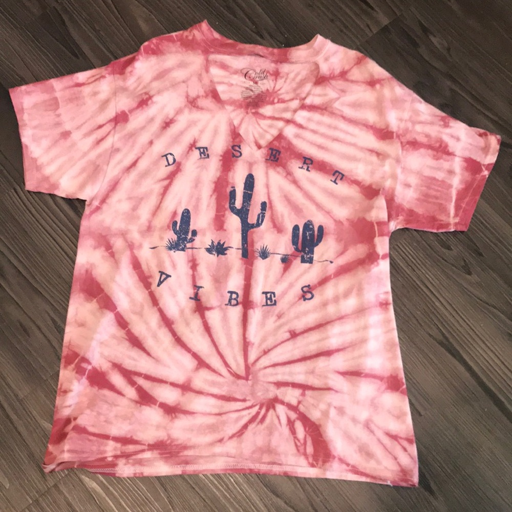 Pink Tie Dye Desert Vibes Tee